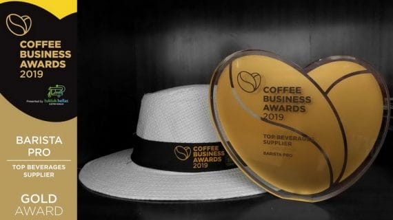 Barista Pro was awarded as Top Beverage Supplier 2019  at Coffee Business Awards