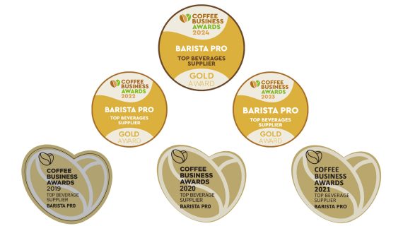 Χρυσό Βραβείο για 6η συνεχόμενη χρονιά η Barista Pro στα Coffee Business Awards 2024!