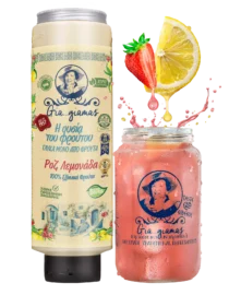Gia…giamas Ροζ λεμονάδα χωρίς προσθήκη ζάχαρης 750ml