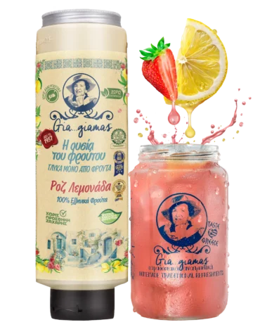 Gia…giamas Ροζ λεμονάδα χωρίς προσθήκη ζάχαρης 750ml