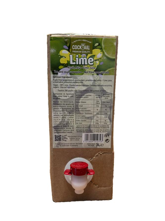 Lime Juice Cocktail Plus Premium Quality 3L Lime Juice Cocktail Plus Premium Quality 3L